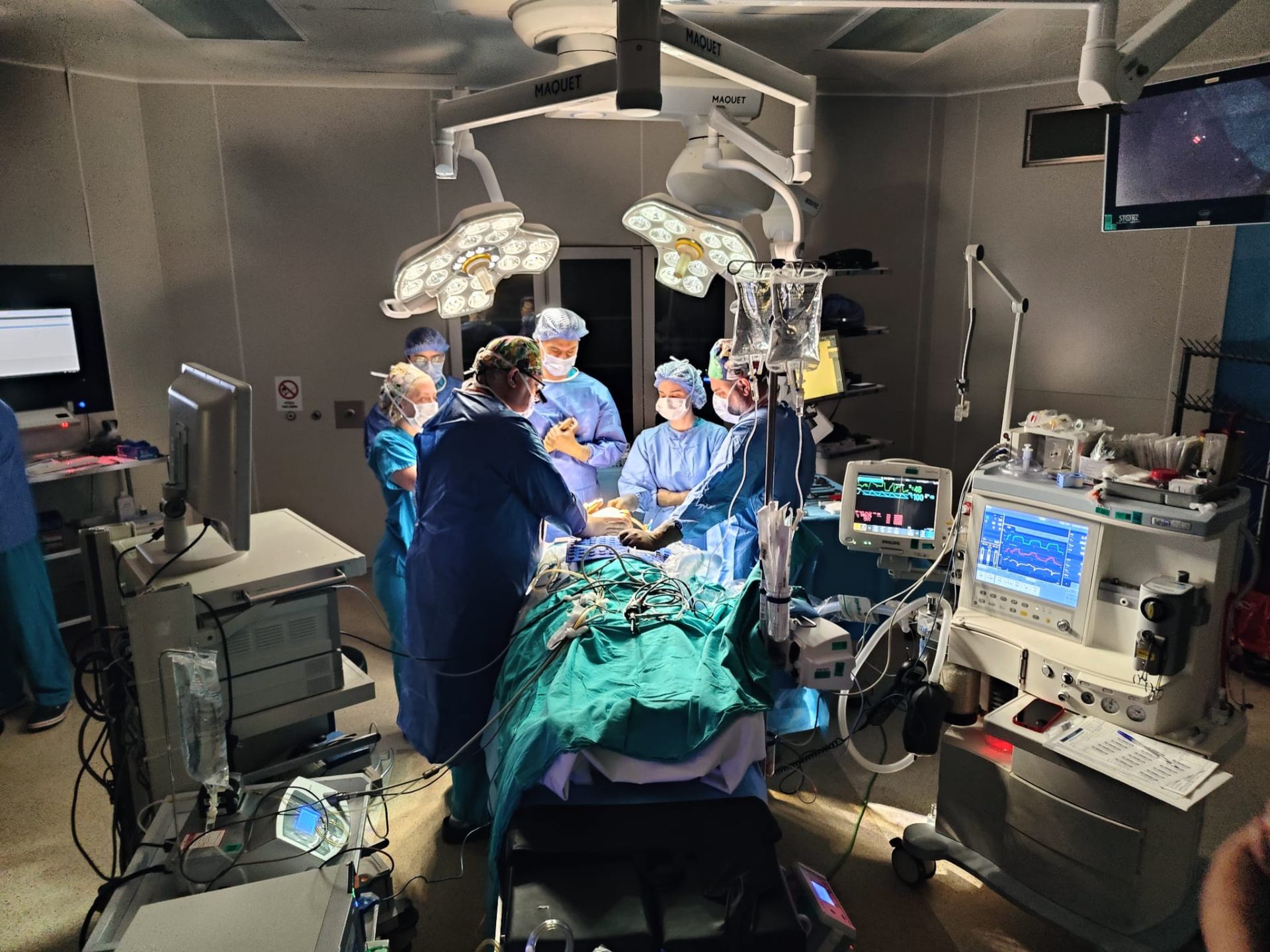 Dr. Karaaltin with surgical team