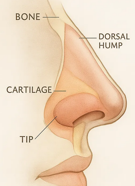 Nasal anatomy illustration